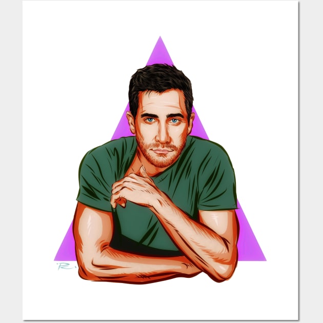 Jake Gylenhaal - An illustration by Paul Cemmick Wall Art by PLAYDIGITAL2020